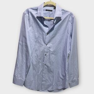 Theory Men’s Light Blue/ White Stripe Button Down